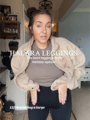 Replying to @Brittany Jones the coupon comes and goes but it is back right now! 🫶🏼  #halara #halaraleggings #midsizegal #midsizemom #leggings #leggingsoutfits @Halara 