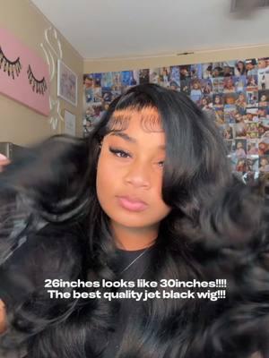 This jet black though!😍🔥 26in definitely giving 30inchesss from @Mamushow Hair Fashion #TikTokShop #mamushowhair_store#viral #humanhairwigs #wig #winternoutfit#fyp#viralvideos#highlightwigs#colorwigs#bigsales#50discount#newyear#2025  