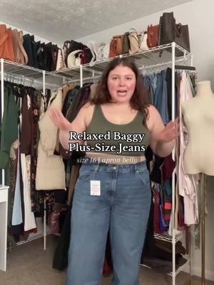 @asos @ASOS.US plus-size jeans review! #plussizejeans #relaxedjeans #midsizejeans #oversizedjeans #asosjeans #baggyjeans 