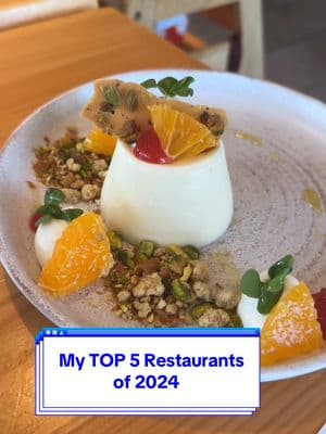 My TOP 5 RESTAURANTS of the Year! #topfive #bestrestaurants #yearrecap #2024 #2025  