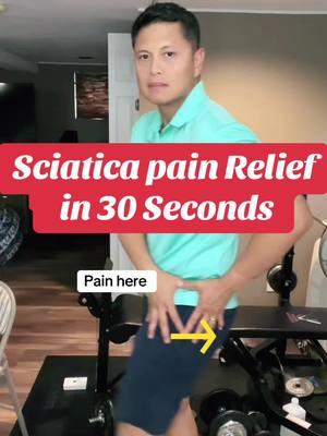 Sciatica Pain Relief in 30 Seconds #sciatica  #piriformissyndrome #hippain #physicaltherapy #everyone 