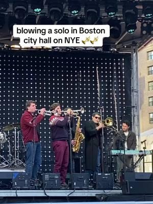 with my band @Hill House (The Band) #trumpet #funk #trumpetsolo #horns #brass #jazz #jazztok #boston #nye #bostoncityhall 