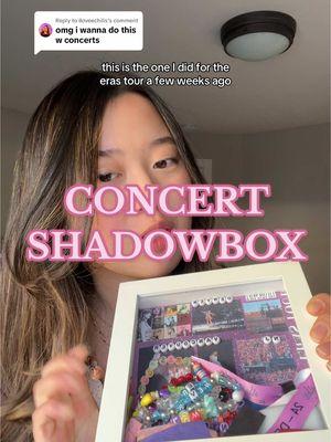 Replying to @iloveechilis concert shadowbox idea! if only they still gave out paper tickets #shadowbox #diyideas #concerts #erastour #erastourtaylorswift 