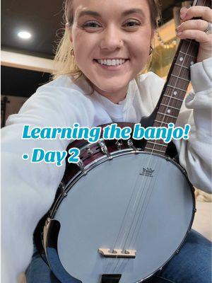 Learning the banjo - day 2! • YouTube channel: @Jim Pankey  • • #learningthebanjo #banjo #banjotok #banjoplayer #newyearsresolution #newyearsgoals #hillbillyhobbies #newhobby #youtube #learningfromyoutube #ohiogirl #midwestgirl #bluegrass #bluegrasstiktok #bluegrasstiktok #bluegrassbanjo #jimpankey  