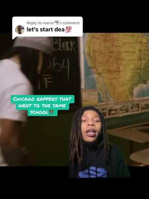 Replying to @marco🦈 Chicago rappers that went to the same school!!! #kingvon #lildurk #chicago 