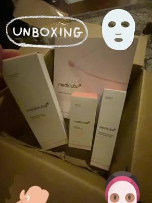 Unbox with me… Medicube PDRN PINK set having all i need #medicube #medicubepdrn #pdrnpinkserum #medicubepdrnpinkcollagengelmask 