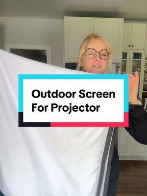 Outdoor projector screen, get ready for the spring and summer! #projectorscreen #outdoormovies #screen  