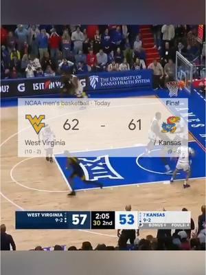 WEST VIRGINIA GETS THEIR FIRST-EVER WIN AT ALLEN FIELDHOUSE🔥 (via:@ESPN) #wvubasketball #collegebasketball #collegehoops #westvirginiamountaineers 