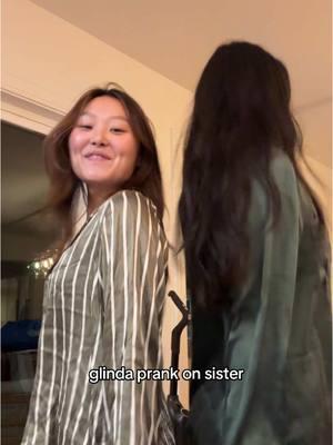 She was so excited lol @Nadya Okamoto #sisters #family #wicked #prank 