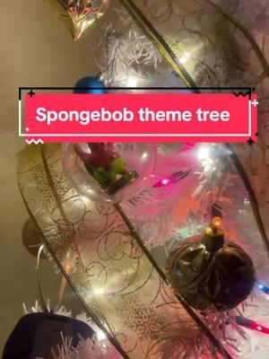 This year my son wanted a SpongeBob theme 🥹 #spongebobsquarepants #christmastreedecorating  #christmas2024 #happyholidays #happynewyear #draftvideo #cleardraft #nodrafts2025 #christmasdecor #christmastreeideas #spongebob #spongebobdecor #fypシ #fypシ゚viral #goviral 