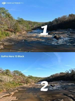 Ultra-wide showdown 🎥🌊: DJI Osmo Action 5 Pro (155° ultra-wide, larger sensor for dynamic range) vs. GoPro Hero 13 Black (156° super-wide with HDR mode). Both cameras bring their A-game, but which captures the ultimate waterfall view better? Top or bottom? Let us know in the comments! #OsmoAction5Pro #GoProHero13Black #UltraWideBattle #CameraComparison #DynamicRange #WaterfallViews 