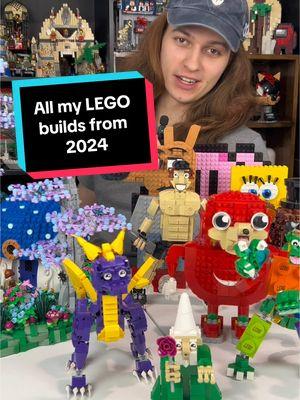 Theses are all my custom LEGO builds aka Mocs, from 2024 and I can’t wait to build new ideas in 2025, thank you all for the support this year you guys are awesome 🤩  ##LEGO##LEGOmoc##LEGOlife##creativity##2025##happynewyear