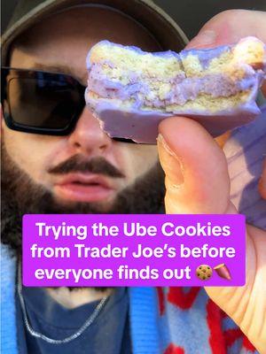 The Ube cookies from Trader Joe’s might ruin your life, but taste them anyways. #traderjoesfoodreviews #traderjoes #traderjoesmusthaves #ube #ubecake #ubecookies #ubejoejoes @Trader Joe's 