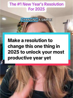 The best New Year’s resolution idea for 2025? Retrain your problem solving mind to default to this new habit. Change this one thing in 2025 to unlock your most productive year yet. #newyearsresolution #2025resolutions #productivitytips #newyearnewme #selfdevelopment #personalgrowthtips 