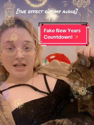 For those who want to play at home, here's a countdown that went poorly! Anyway, Eurydice and I send our love!  (I will be asleep before 2024 ends) 🩵🩵🩵 . . . #countdown #beyonce #soundboard #odd #ohwell #nye #cats #effects #itried #fyp #filterfail #filter #filters #badchoices #happytuesday 