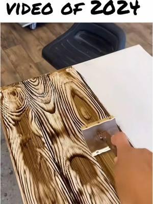 Here is my most viral video of 2024 and I can’t wait to create more. Happy New Year 🎊 #hapoynewyear #newyear #lovewhatido #viralvideo #viraltiktok #woodworking #wood #too #asmr #satisfyingvideo #beforeandafter #painting #paint #art #DIY #howtotiktok #viral2024 #painter #furnituremakeover #furnitureflip #woodgrain #fauxwoodgrain #fypシ #fyp #paratii #pintura #madera #color #bestof #2024