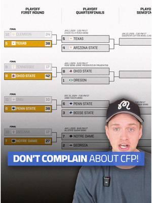 what you’d be complaining about if we had a 12 team CFP last year. #cfp #CollegeFootball #cfbnews #complaints #football #fyp 