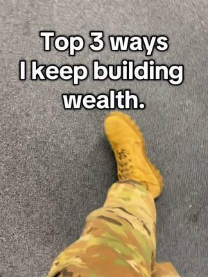 Top 3 ways I keep building wealth.  Compounding interest will be my friend in the future 😱 #top #top3 #investing #wealth #compoundinterest #militarylife #military #activeduty #leverage #college #credit #va #homeloan #homes #free #veteran #fyp #foryou