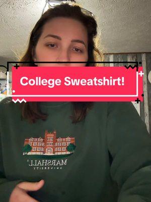 Truly one of my favorite sweatshirts I own (I own way too many). Had to share the good vibes #marshalluniversity #comfysweatshirt #collegesweatshirt #huntingtonwv