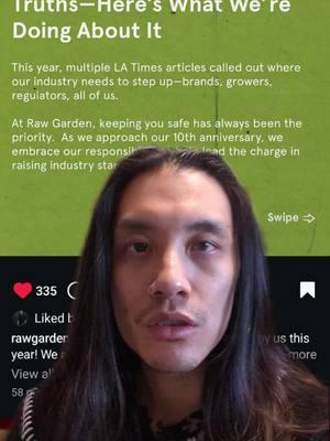 Raw Gardens response to the La Times articles. #latimes #rawgarden #pesticides #singlesourced #carts #flower #smplsck other accounts @simplisick @jade emperor @simplisick209 