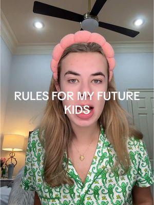 GRWM rules for my future kids #grwm #grwmroutine #rulesformykids #funny #viral #fyp #foryoupage 