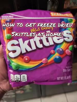 How to get Freeze Dried Wildberry Skittles at home.... #freezedriedcandy #skittles #wildberry 