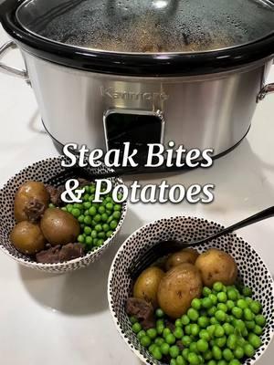 You know it’s good when the kids want seconds 🙂 (p.s. I used 2 bags of potatoes) #food #FoodTok #EasyRecipe #Recipe #comfortfood #slowcooker #slowcookerrecipe #crockpot #crockpotrecipes #steakbites #crockpotsteakbites #viralvideo #foryourpage 