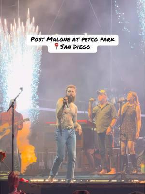 Post Malone at Petco Park in San Diego! 🔥 #petcopark #postmaloneconcert #sandiego 