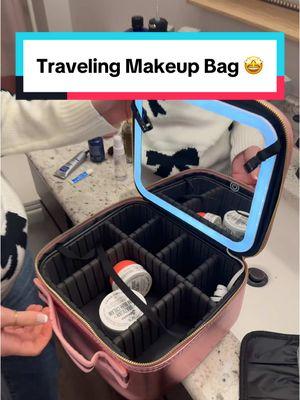 This is a must have for every girl 😏 #travelbag #traveling #travelingmakeupbag #makeupmirror #travelmirror #makeuptravelbag #makeup #mirror #girls #MomsofTikTok #beautymirror #beauty #viralvideo #trending #fyp #foryoupage #tiktokmademebuyit #tiktokshopfinds   #TikTokShop   #starcreatorcompetition  #tiktokshopcreatorpicks 