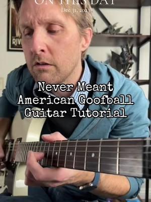 #onthisday Never Meant by American Football Guitar Tutorial #guitartok #howtoplayguitar #guitartutorial #guitarlesson #americanfootball #nevermeant #midwestemo 