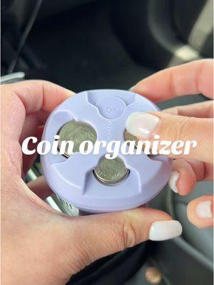 The best way to organize your change and keep your car clean!!  #carorganization #organizationtips #carhacks #coinholder #coinorganizer #carorganizer #tiktokorganization #newyearnewaura    