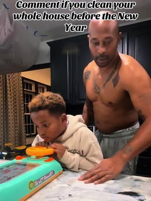 Make sure to clean up your house before bringing in the new year.  #boydad #drivingtoy #bigdawg #bigdog #OG #fyp #trending #hny #cleaning #cleanup 