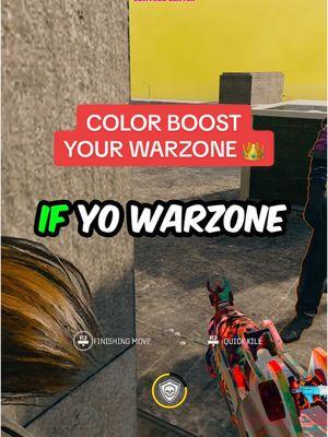 YO YA WARZONE NEEDS A COLOR BOOST, TRY THESE SETTINGS 😳🔥 #warzone #callofduty #rebirthisland #blackops6 #swagg