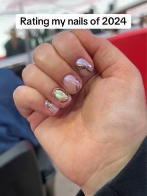 rating all my nails of 2024 #ratingmynails #2024nails #creatorsearchinsights 