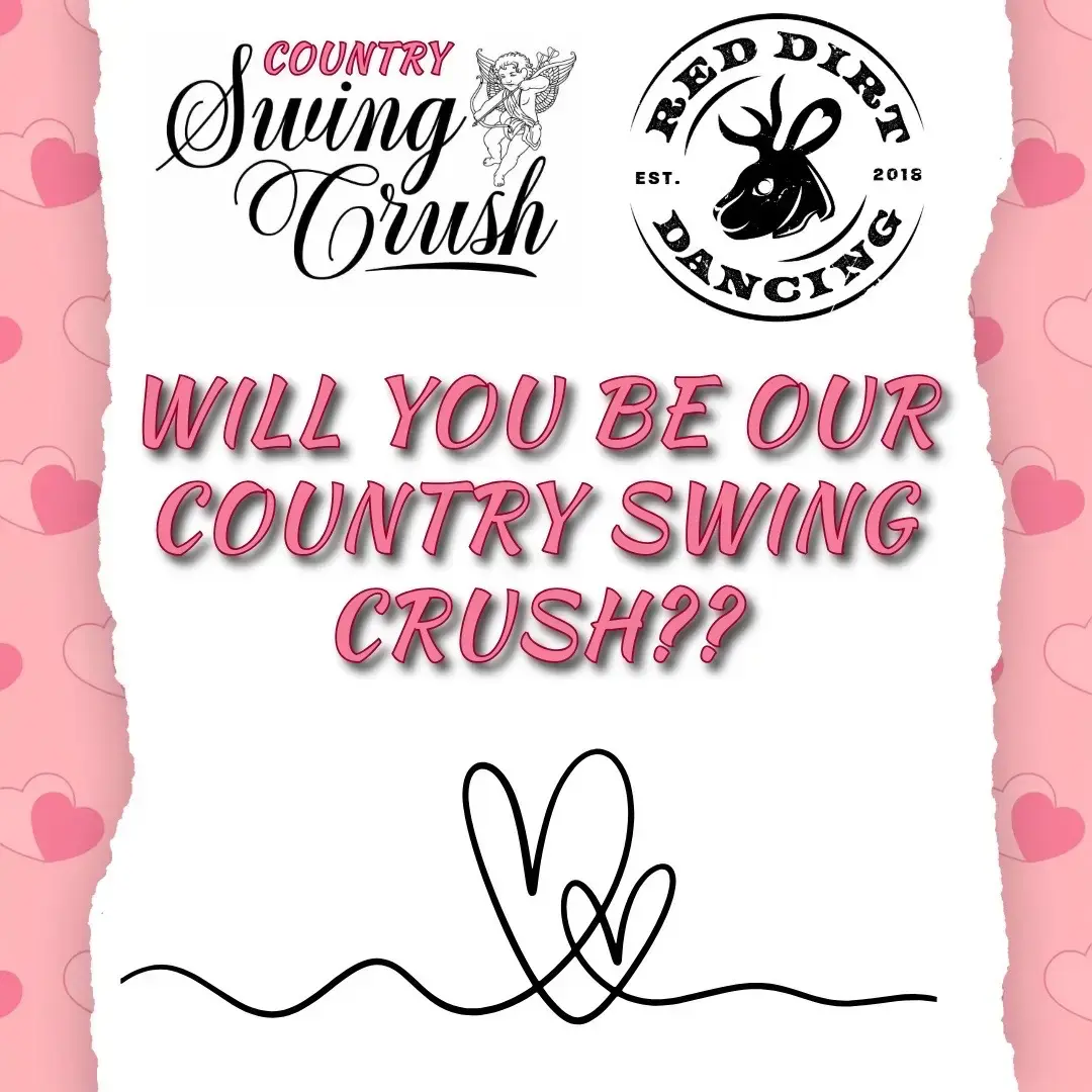 ❤️ Country Swing Crush ❤️ ** More Details! ** ❤️ Schedule: 💕 Thursday (Feb 20) - Pre-Party at @ThirstyHorseSaloonSA 💕 Friday & Saturday (Feb 21 & 22) - Workshops - 12-5PM Dinner Break - 5-7PM Comps - 7-10PM (prelims Fri/finals Sat) Social Dancing - As soon as the competitions are done! ❤️ Tickets: 💕Full Weekend Pass - $80 💕Day Pass - $50 💕Social Pass* - $10 *only for Country Swing social! ❤️ Competitions: JnJ Progressive  JnJ Stationary  Strictly Progressive  Strictly Stationary 💕 Novice & Advanced divisions 💕 Advanced finals are spotlight 👀 💕 Advanced 1st place winners will receive buckles! Novice 1st place winners will receive prizes. All 2nd & 3rd place winners will receive a metal! 💕 Comp entry fee is $10 per person per comp 💕 Comp registration ends Friday Feb 21st at 5pm sharp!! 😍 Will you be our Country Swing Crush?! 😍 #RedDirtDancing #CountrySwingCrush #CountrySwing #Comps #Workshops #Fun #Dance