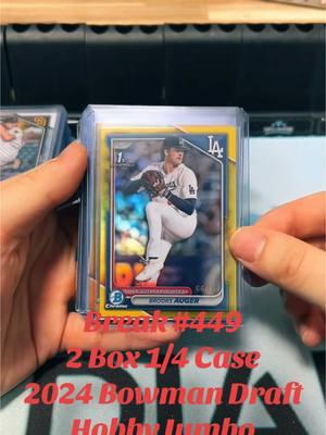 Recap of Break No.449 - 2 Box, 1/4 Case of 2024 Bowman Draft Baseball Hobby Jumbo #LIVEhighlights #TikTokLIVE #LIVE #autograph #whodoyoucollect #2024 #topps #bowmandraft #bowman #baseball #baseballcards #MLB 