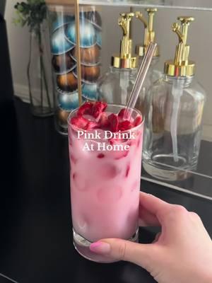 Pink drink at home🩷 hehe last one of my most popular videos! I’m so excited to do refreshers again soon🍓 #pinkdrink #pinkdrinkstarbucks #pinkdrinkathome #starbucksathome #starbucksdrinks #starbucksrefreshers #drinksathome #satisfying #aesthetic 