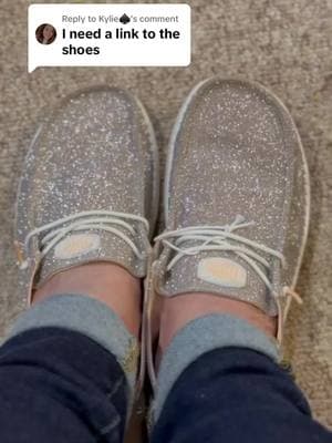 Replying to @Kylie♠️ I love these so much! I have them in pink too. #heydude #heydudeshoes #sparkle #sparklyshoes #glittershoes #casualshoes #sliponshoes #tiktokshopcreatorpicks #spotlightfinds @HeyDude 