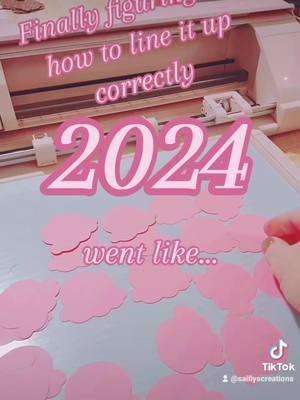 So ready to see what 2025 brings #saillyscreations #craftersoftiktok #crafter #silhouettecameo #pinkcraftroom #cardstockcrafts #2024 