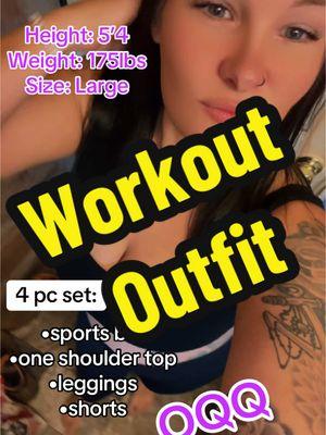 Ribbed OQQ 4-set workout outfit!! So comfortable! Will be ordering more! The bra’s have built in padding & a rib texture that holds the girlies in good!   #OQQ #workoutoutfit #leggings #sportsbra #exerciseoutfit #viraltiktok #viralvideo #fyp 