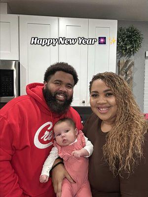 The best year of our lives 🥹💕✨ . Excited to see what 2025 brings us 🙏🏽 . Happy New Year from The Joyce’s  . #fyp #happynewyear #mama #teamwork #newyearseve #newgoals #2025 #momlife #newmom #familytime #familyof3 #ivfjourney #ivfsuccess #ivfsuccessstory 