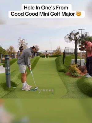 The last one 🤯 So satisfying! @Garrett Clark @goodgood @Brad Dalke @Tom “Bubbie” Broders  #golf #goodgood #minigolf #holeinone #golftiktok #golfclips #bubbiegolf #braddalke #golftok #golfcontent #funnygolf 