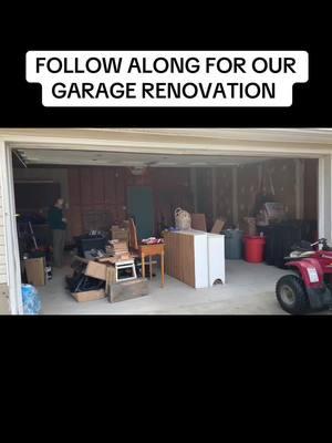 FOLLOW ALONG! Starting our garage renovation!! #garage #renovation #renovationproject #garagerenovation #DIY #organization #garageorganization 