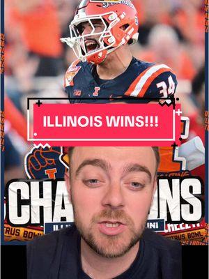 ILLINOIS WINS THE CITRUS BOWL!!!  #southcarolina #citrusbowl #cheezit #illinois #cfb #CollegeFootball #football #alexdauterive #fyp #sports #sportstiktok 