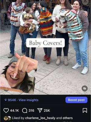 ALMOST 1 MILLION VIEWS WHAT!!!! #mossbagbaby #nativetiktok #etsyshop #nativemoms #montanasmallbusiness #nativesewing #babycarriercover #babycover #nativeowned #greenscreen 