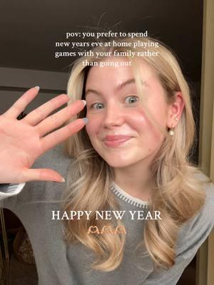 SO crazy that it’s 2025!! #happynewyear #nightsathome #newyearseve #familygamesnight #2025 #newyearsinside #homebody #grwmfornewyears #grwmhair #hairtok #grwm #relaxingnightroutine #OOTD #cozywinterfits #cozyootd #foryoupage #fyp 