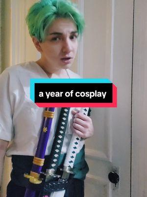 A year of cosplay! heres to the next #cosplayof2024 #mollymauk #zoro #doflamingo #sailorpizza #Fjord #dorianstorm #Casper #fearne 