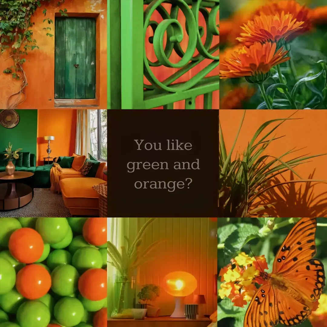 #aesthetic #autumn #orangeandgreen 