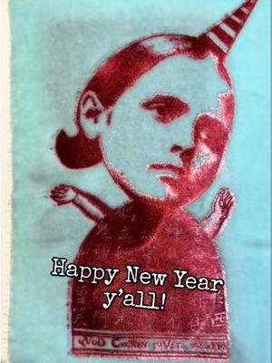 Happy New Year to all of you! May 2025 be a prosperous, healthy & happy crafty year! #craft #crafting #crafter #embossing #velvet #embossingvelvet #printmaking #artsandcrafts  