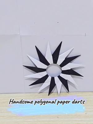 Handsome polygonal paper darts #Origami #darts #Paper #fyp 